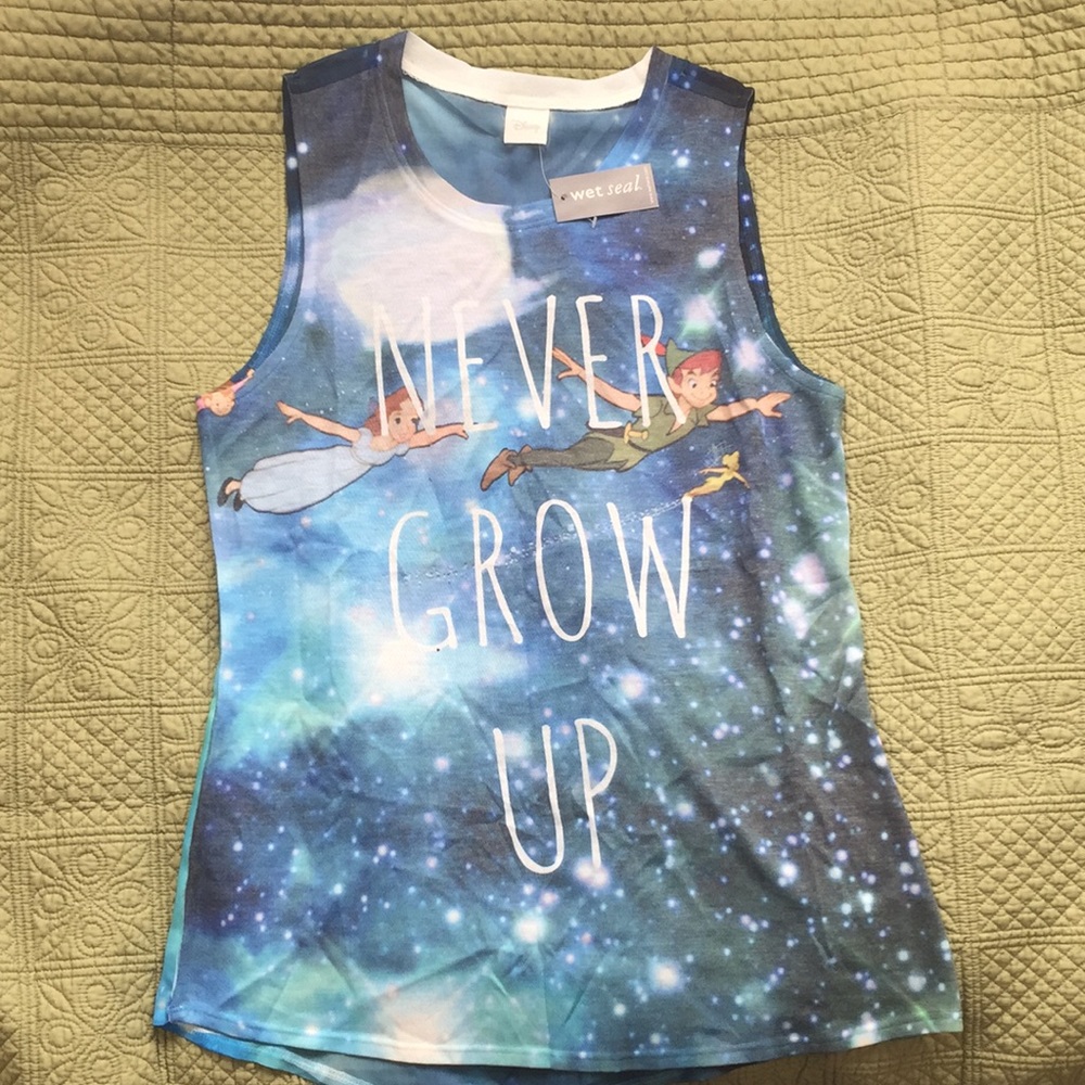 Peter Pan Never Grow Up Tank Top ✨